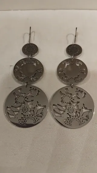 Orecchini pendenti in acciaio