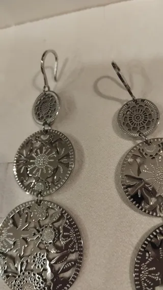 Orecchini pendenti in acciaio