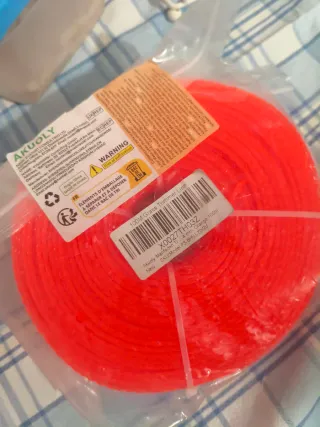 Hilo para desbrozadora naranja 100m