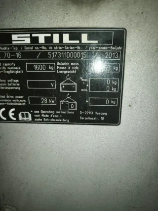 Carretilla elevadora STILL RX 70-16