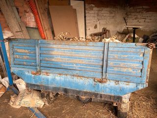 Remolque metálico motocultor ballestas