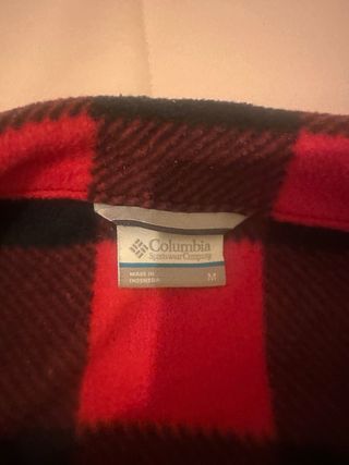 Forro polar Columbia a cuadros