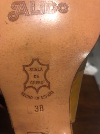 Zapatos slingback mujer amarillos