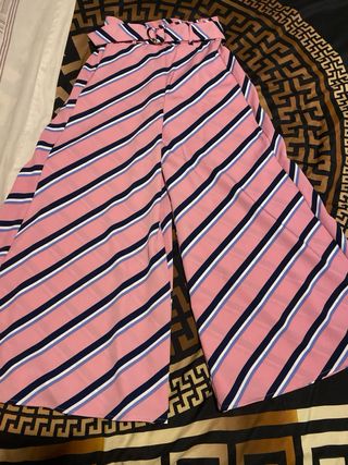 Pantalón palazzo rayas multicolor