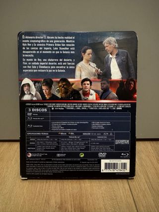 Blu-ray Star Wars Despertar de la Fuerza Steelbook