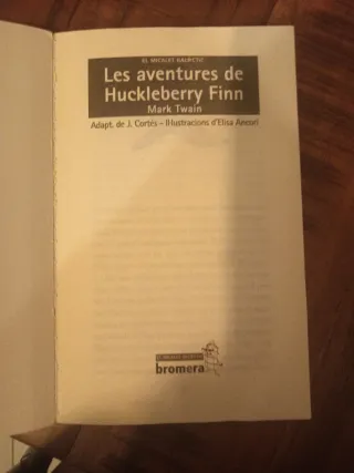 Libro les aventures de Huckleberry Finn