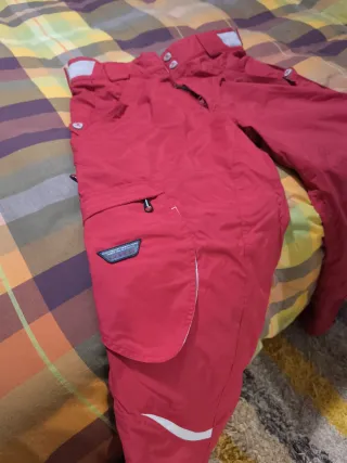 Pantalón de esquí-snow para hombre rojo