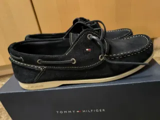 Náuticos Tommy Hilfiger Suede Negro
