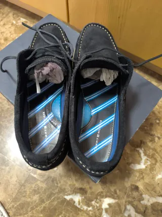 Náuticos Tommy Hilfiger Suede Negro