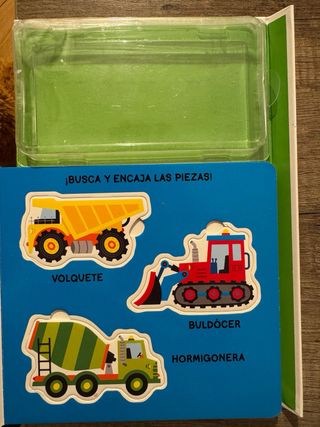 libro-puzle. Vehículos + Colores + Palabras