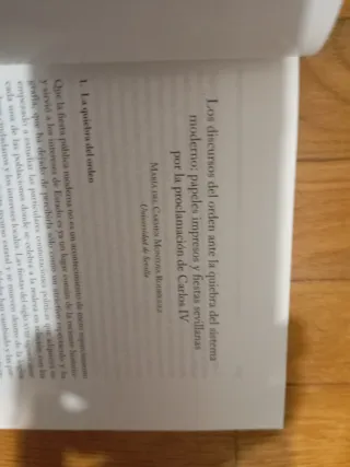 Folletos trabajos historia de Sevilla siglo XVIII