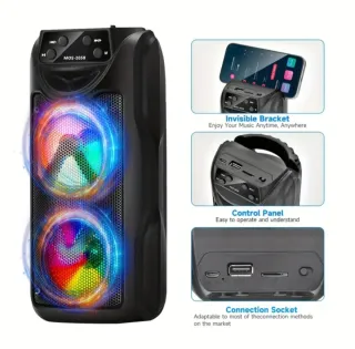 Altavoz Estéreo 1200mAh Recargable