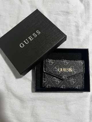 Tarjetero Guess Negro/Gris