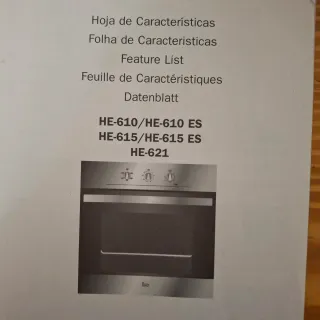 Horno Teka Acero Inoxidable mod. HE-615