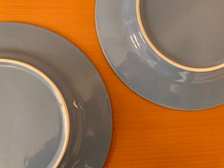 10€ por conjunto de 6 platos llanos azules