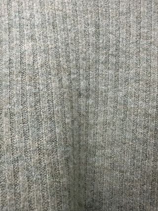 Jersey punto canalé verde salvia manga ancha