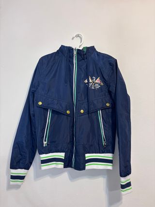 Chaqueta Reversible Azul y Verde Talla S
