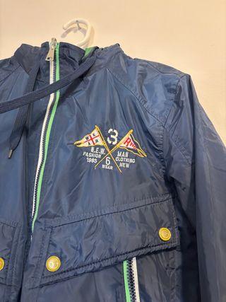 Chaqueta Reversible Azul y Verde Talla S