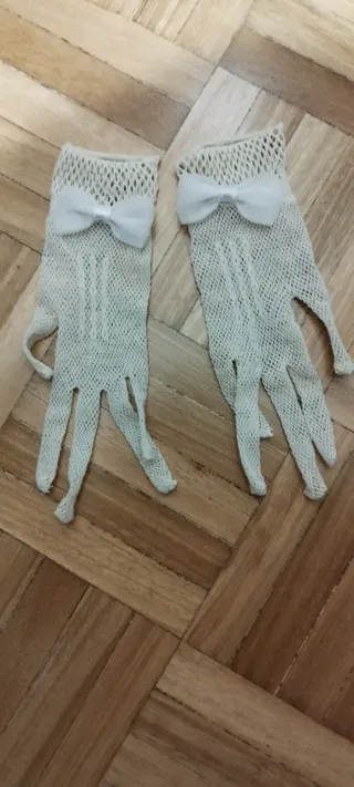 Vestido de Comunión Plata y Blanco