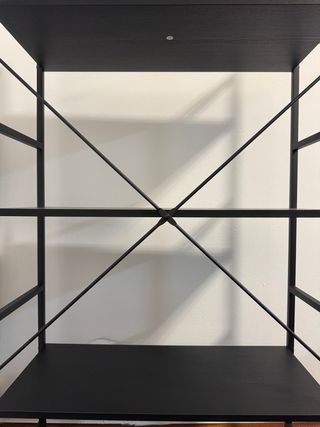 Estantería negra 4 baldas