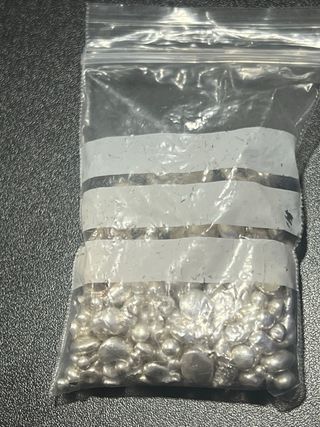 Plata Pura granalla o pepitas