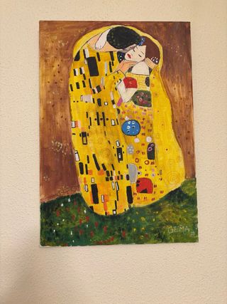 Cuadro El Beso estilo Klimt