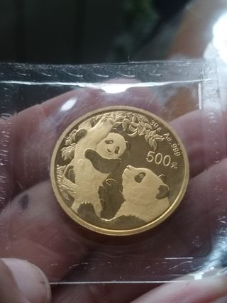 Moneda de Oro Panda 2021...EN SU BLISTER..NUEVA