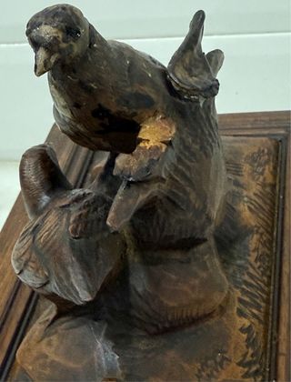 ANTIGUA CAJA SELVA NEGRA ROBLE ALEMANIA SIGLO XIX