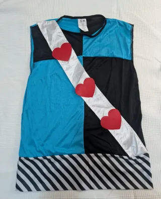 2 ud. Disfraz Rey de Corazones Hombre.