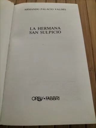Libro La hermana San Sulpicio