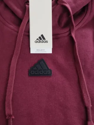 SUDADERA ADIDAS (No falsificación) BURDEOS, NUEVA