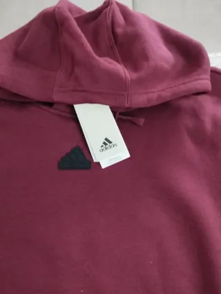 SUDADERA ADIDAS (No falsificación) BURDEOS, NUEVA