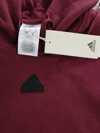 SUDADERA ADIDAS (No falsificación) BURDEOS, NUEVA