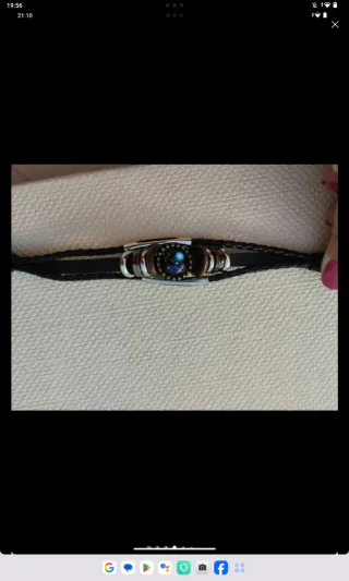 Pulsera Cuero Tejido Multicapa