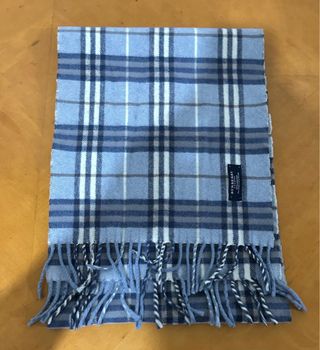 Bufanda Burberry Cuadros Beige y Gris