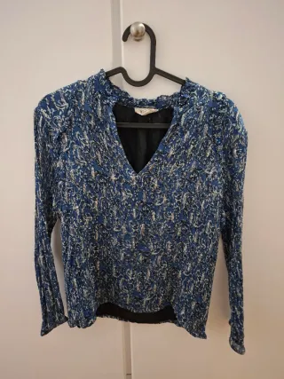 Blusa Nicoli azul talla S