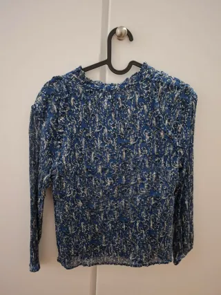 Blusa Nicoli azul talla S
