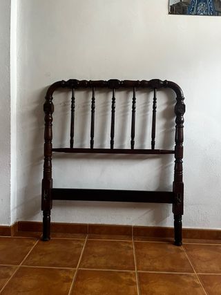 Cabecero antiguo madera 90 cm
