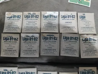 Cromos Liga 81-82 Últimos Fichajes ESTE