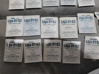 Cromos Liga 81-82 Últimos Fichajes ESTE