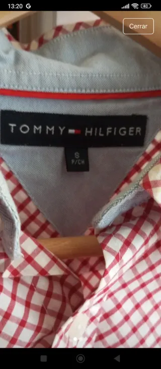 Camisa Tommy Hilfiger manga larga talla S