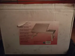 Mesita para portátil/desayuno de madera