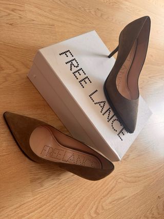 Zapato tacón Free Lance Kaki