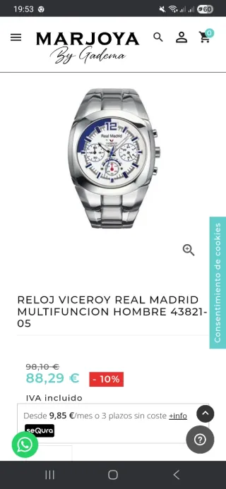 Reloj Viceroy 43821 Edición Real Madrid