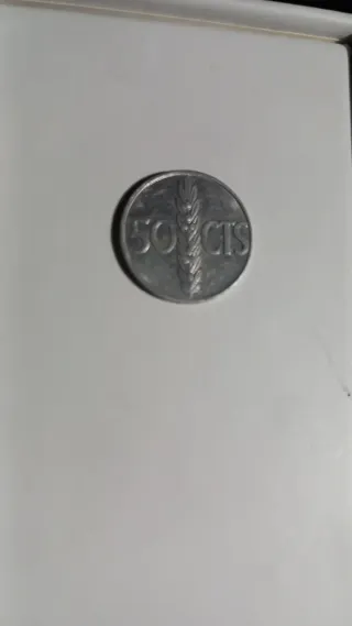 Moneda Española 50 Cts Franco 1966