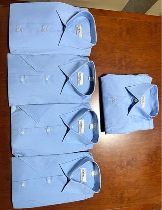 Camisas El Corte Inglés Azul Hombre Nuevas