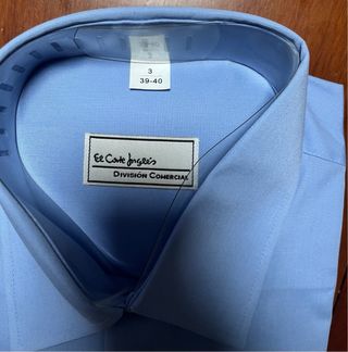 Camisas El Corte Inglés Azul Hombre Nuevas