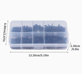 800 Tornillos M2 (4-20mm) Negro