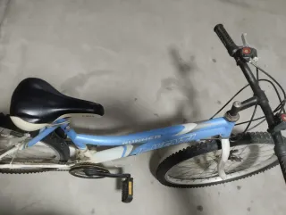 Bicicleta Montaña Azul y Blanca