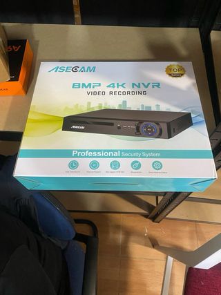 ASECAM NVR 8MP 4K Grabadora Cámara Vigilancia